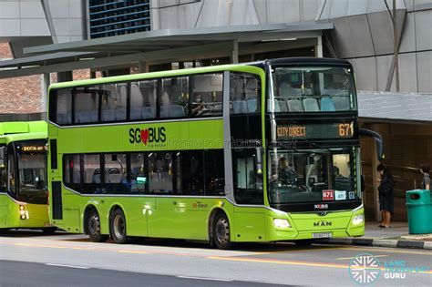 SBS Transit City Direct Bus Service 671 .